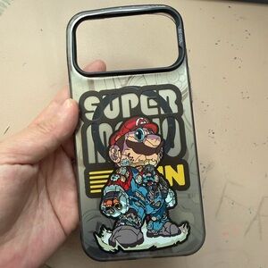 Super Mario Themed Phone Case - Black